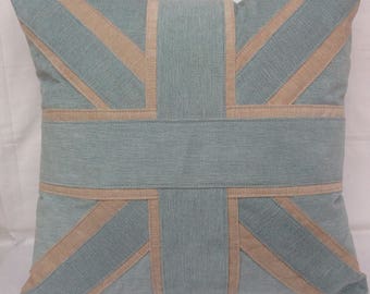 Velvety Union Jack cushion