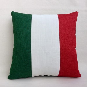 Il cuscino con la bandiera italiana 50 x 50