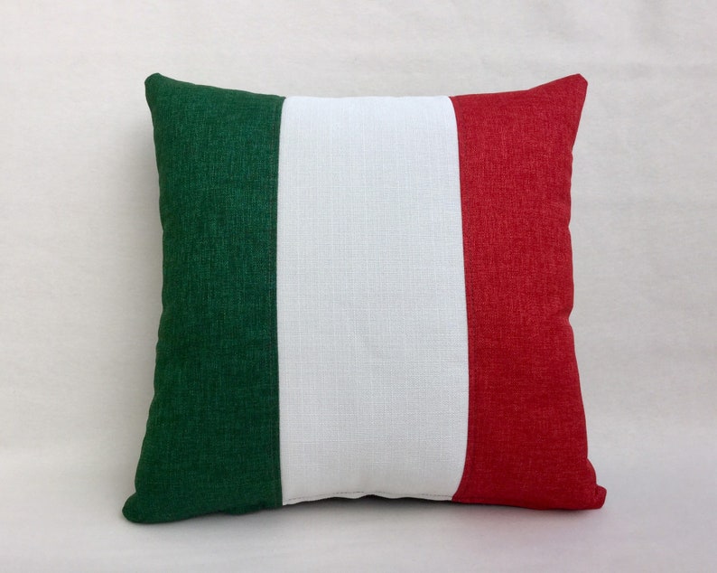Il cuscino con la bandiera italiana 50 x 50