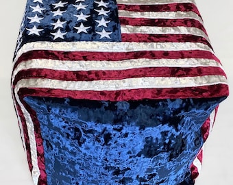 The Crushed velvet USA Bean Bag