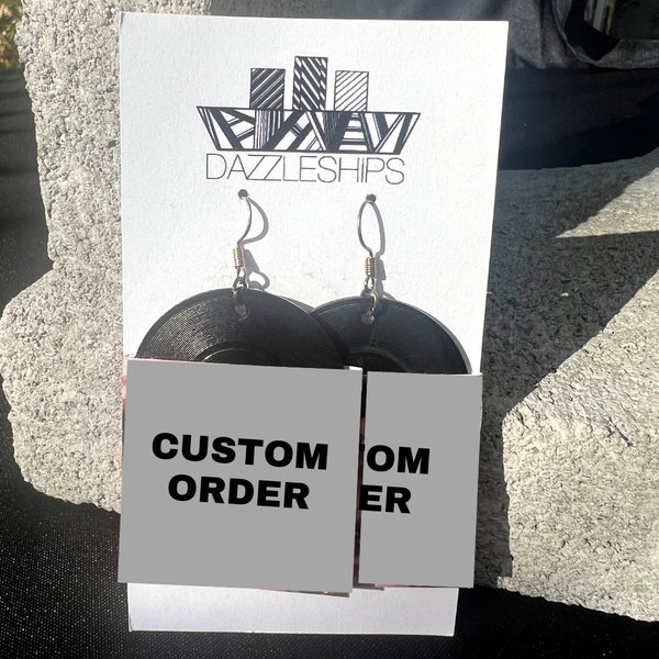Custom Order Album Earrings