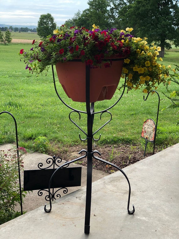 Tulip Style Plant Stand With Selfwatering Flowerpot Etsy