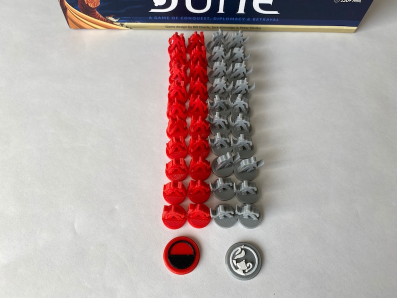 Player and Clan Tokens for Dune Board Game Choam Exp Only