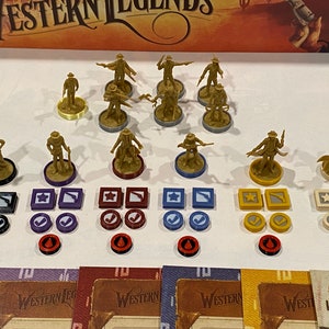 Western Legends Player Tokens set of 43 tokens image 3