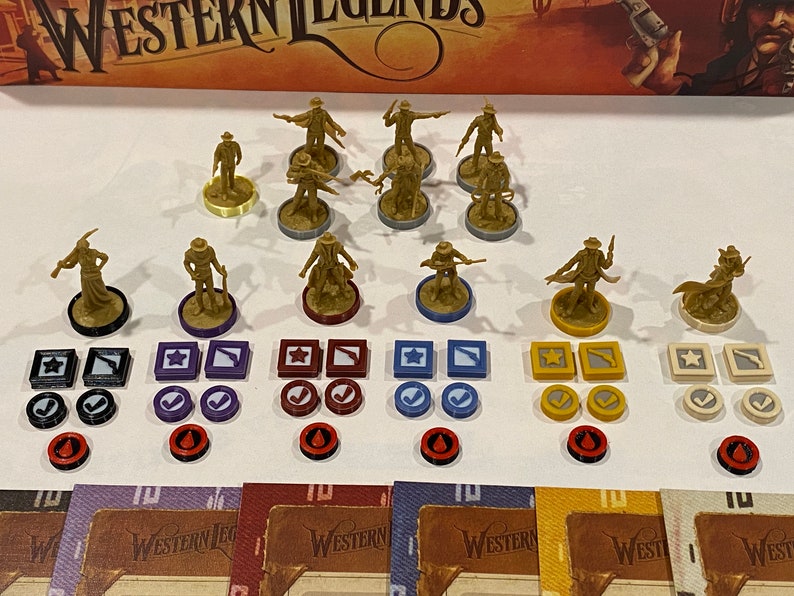 Western Legends Player Tokens set of 43 tokens image 3