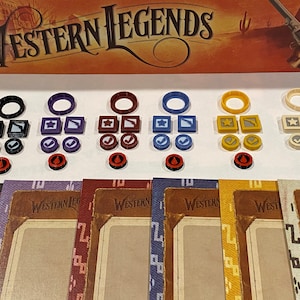 Western Legends Player Tokens (set of 43 tokens)