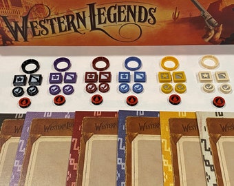 Western Legends Player Tokens (set of 43 tokens)