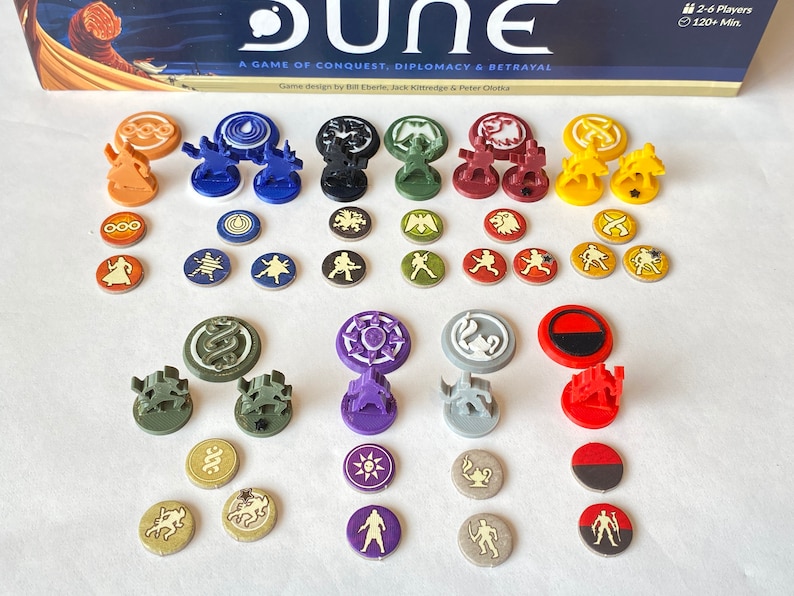 Player and Clan Tokens for Dune Board Game image 8