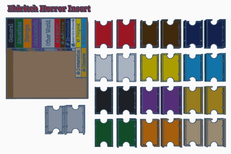 Eldritch Horror Card Boxes you Print Digital 3D Printer Etsy