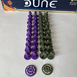 Player and Clan Tokens for Dune Board Game Ixian Exp Only
