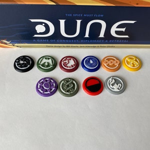 Player and Clan Tokens for Dune Board Game Clan Tokens Only ALL