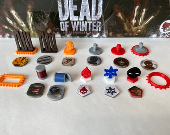 Dead of Winter Full Token Set (Optional The Long Night Tokens)