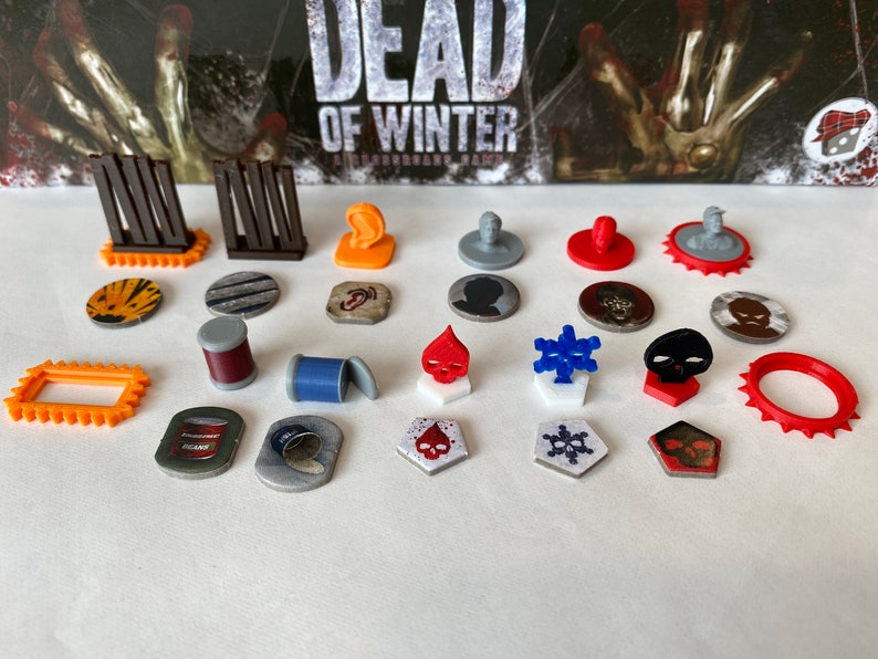 Dead of Winter Full Token Set Optional The Long Night Tokens inc The Long Night