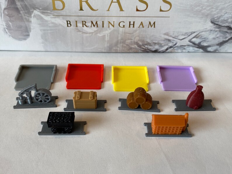Brass Birmingham Player Tokens set of 157 Etsy