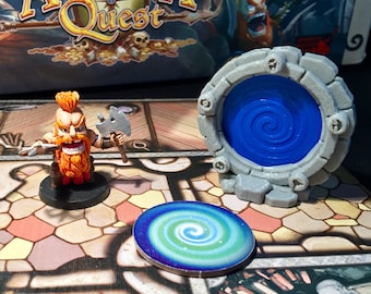 Arcadia Quest Portals (with optional blue and red token)