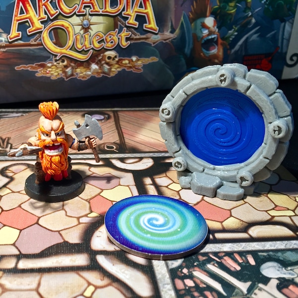 Arcadia Quest Portals (with optional blue and red token)