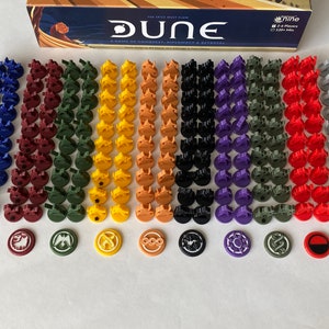 Player and Clan Tokens for Dune Board Game All In