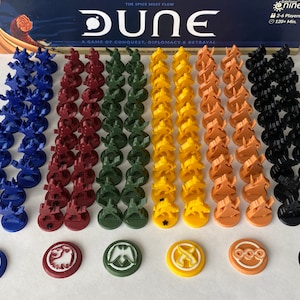 Player and Clan Tokens for Dune Board Game Base Only