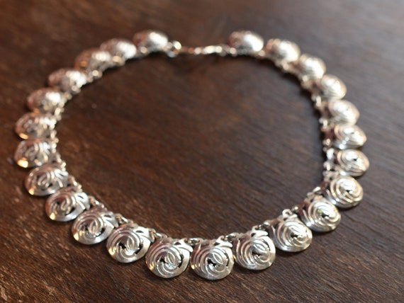 Vintage Taxco Spiral Necklace