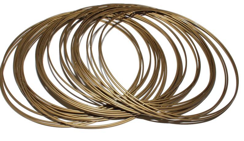 20 pieces Golden metal hoops for dream catchers image 3