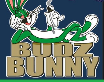 T-Shirt--Weed-Marijuana--BUDZ BUNNY-