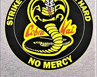 T-Shirt--COBRA KAI-Strike First-Strike Hard-No Mercy