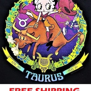 Betty Boop-Zodiac-T-Shirt-TAURUS