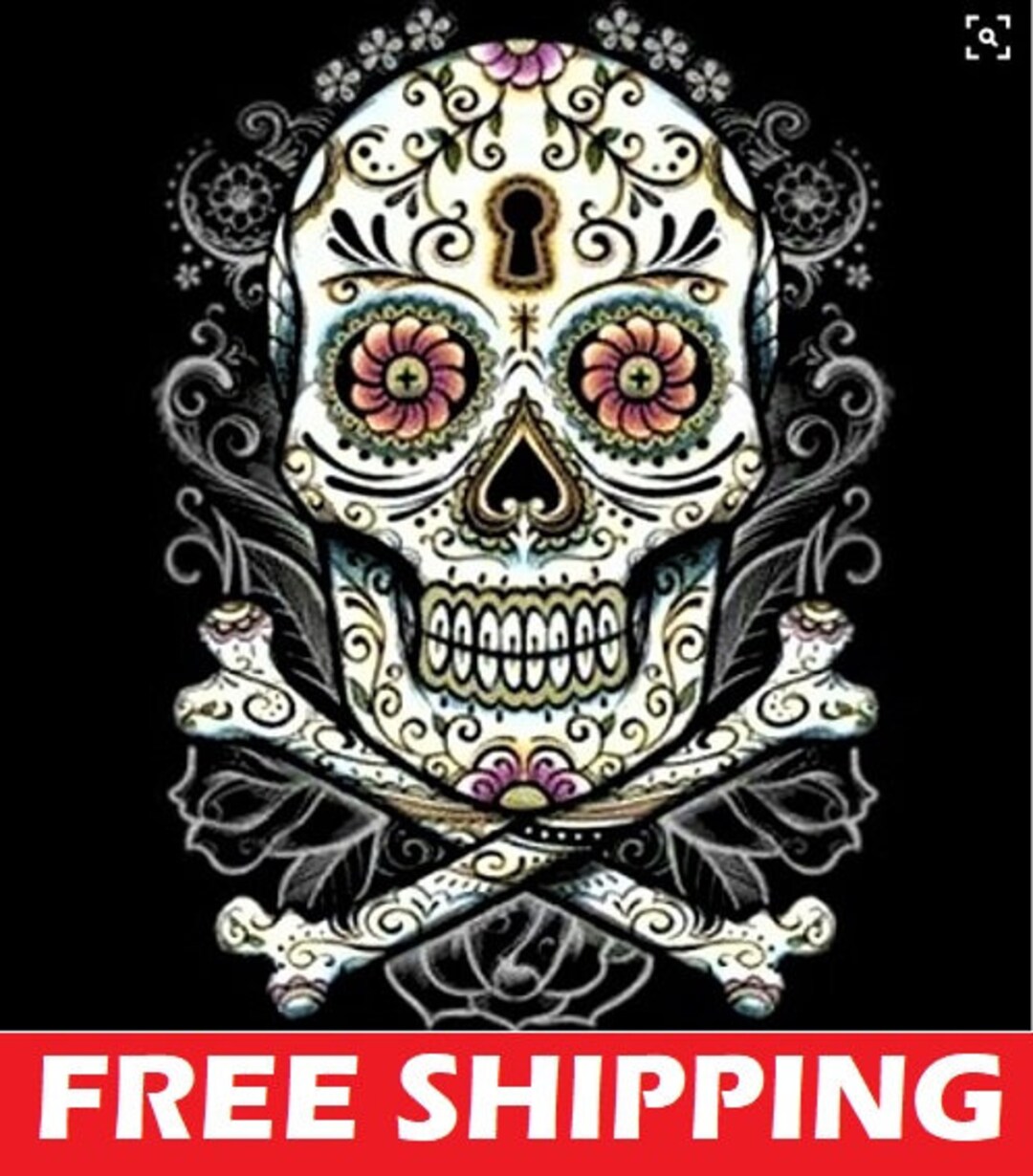Sugar Skull Flower Men's Shorts