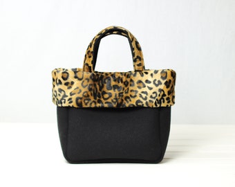 "Viola" handbag with ecofur