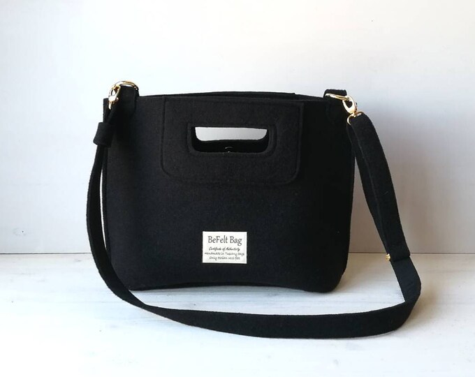 "Elena mini"  bag with shoulder strap black