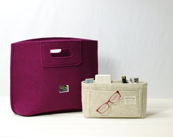 "Elena" handbag with organizer