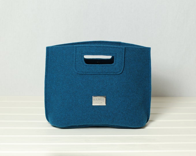 "Elena" handbag petrol color
