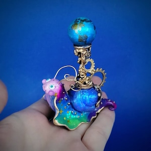 Orrery space planets handmade fantasy critter