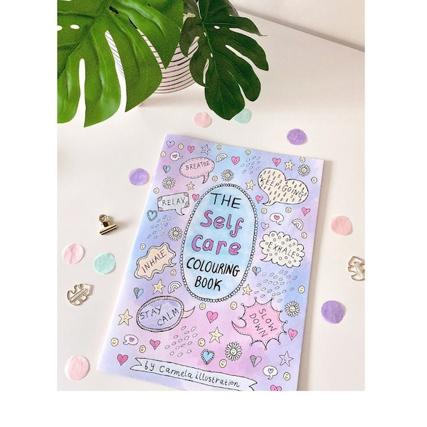 Self Care Colouring Book, Positive Colouring Book, Adult Colouring Book, Positivity Gift, Therapeutic, Positive Affirmations, Self Love