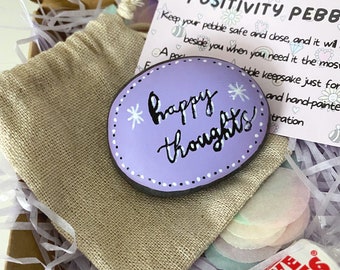 Positivity pebble, pocket pebble, hand painted rock, painted pebble, inspirational pebble, keepsake gift, positivity gift, positive pebbles