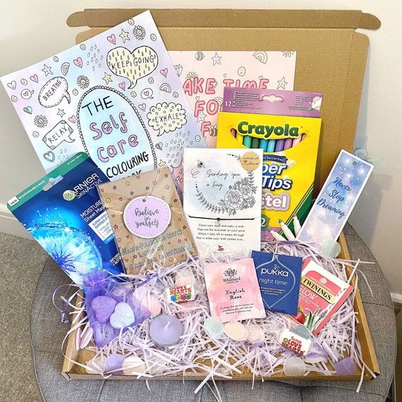 Self Care Package Pamper Gift Box Care Package for Her Etsy