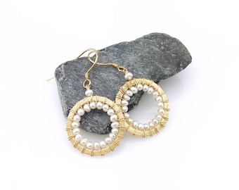 June Birthday Gift | Pearl Drop Earrings | Pearls | Gift Women | Pearl Earring | Gold Dangle Earrings | Small Earrings | June Birthstone