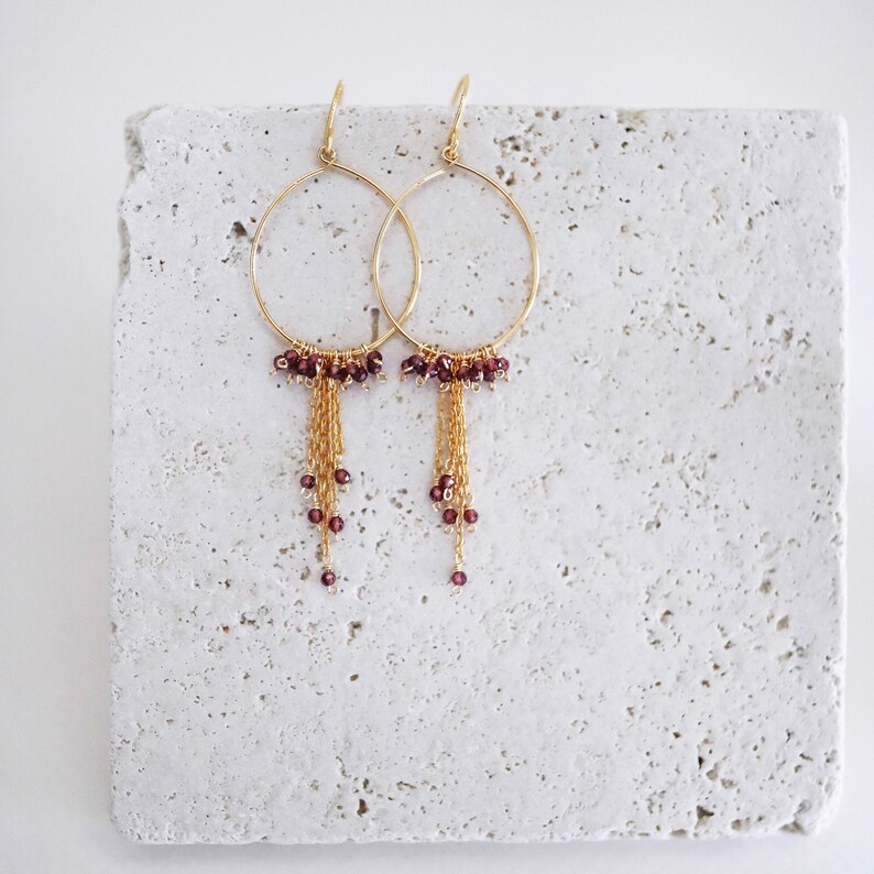 delicate gold earrings