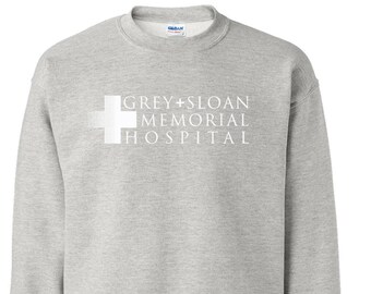 Grey Sloan Memorial Hospital T-Shirt. Grey's Anatomy Sweatshirt. Grey's Anatomy T-Shirt. Meredith Grey. Derek Shepherd. Grey's Sweatshirt.