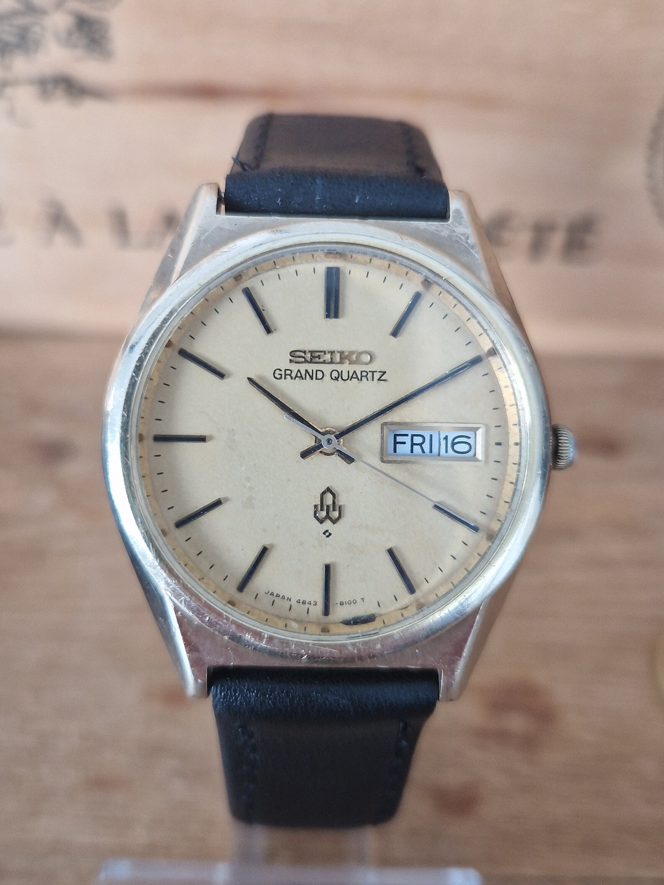 Seiko Grand Quartz 4843-8110 - Impressive Vintage Japanese Men