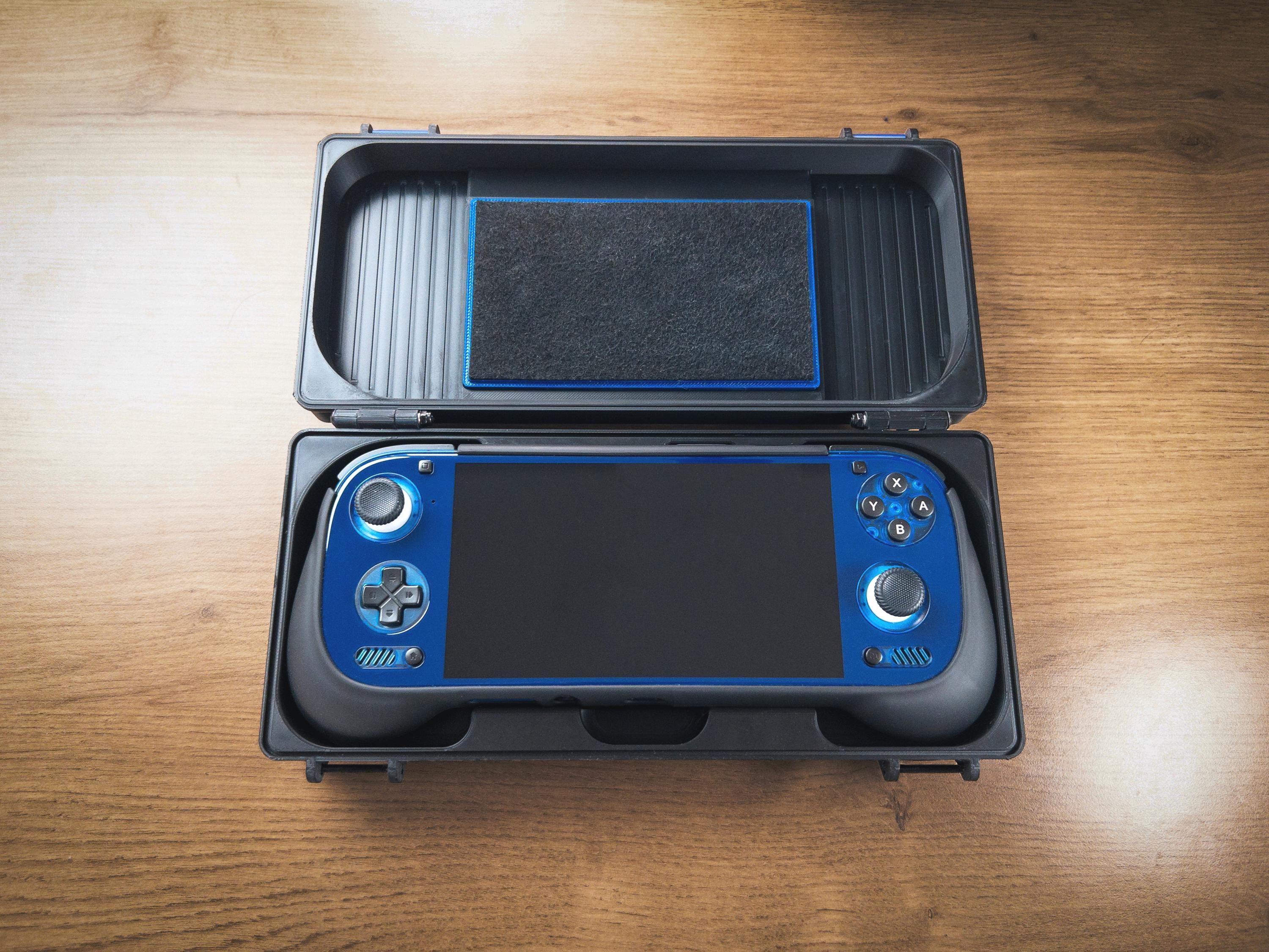 その他 AYN ODIN 3 Pro clear Blue + TPU SHELL AYN Odin 3 TPU Grip Case - Rugged Travel Hard Shell With TPU and