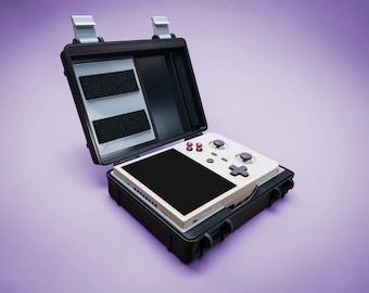 Wytrzymałe etui Anbernic RG 477V – twarda obudowa podróżna z ochroną filcową i TPU