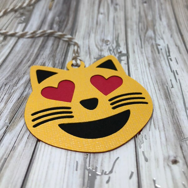 Cat Heart Eyes Emoji Etsy