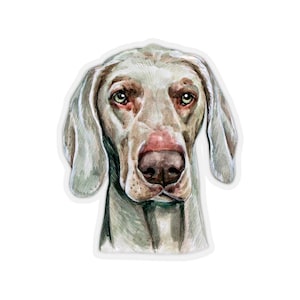 Weimaraner Sticker~Hand Drawn Dogs Kiss-Cut Decal~Pretty Pet Accessories~Gift for Dog Lover~Weimaraner Gifts