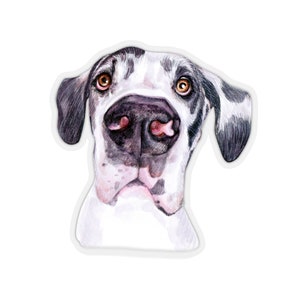 Great Dane Sticker~Hand Drawn Dogs Kiss-Cut Decal~Pretty Pet Accessories~Gift for Dog Lover~Great Dane Gifts