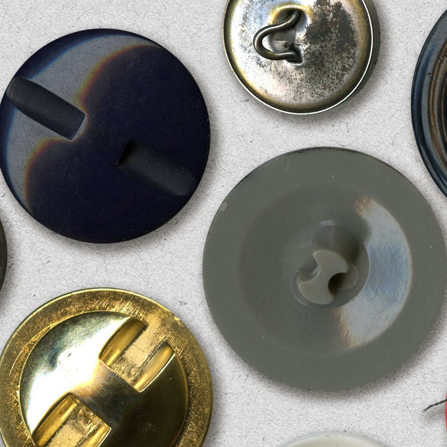 Digital Vintage Button Backs~commercial Use Elements~realistic Button ...