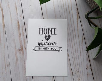 Home is With You Art Print - Clearance Art Prints