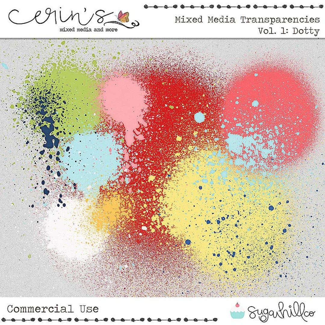Paint Splatters Vol 2: Spray Paint~messy Paint Marks for Digital Art ...