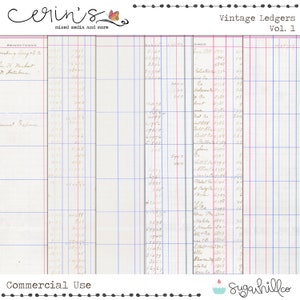 Papel de contabilidade vintage digital ~ Fundos forrados à mão ~ Textura de uso comercial ~ Scrapbooking digital ~ CU de alta qualidade ~ Páginas de contabilidade antigas