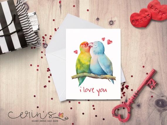 Love Birds Greeting Card Love Birds Greeting Card